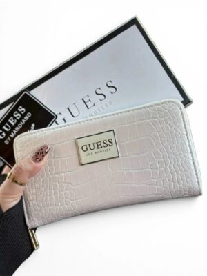 GUESS CROC EMBOSSED large wallet  + Brand Box , size 19*10