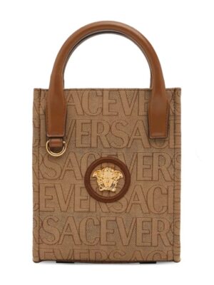 VERSACE Medusa Canvas logo jacquard canvas V + Dust Cover , size 20*16