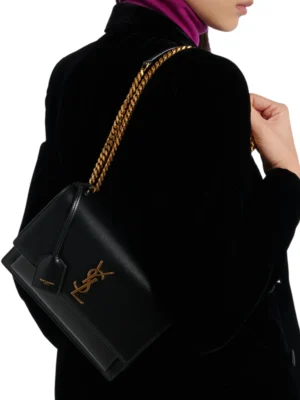 SAINT LAURENT Medium Sunset + Brand Box cn , Size 22*16