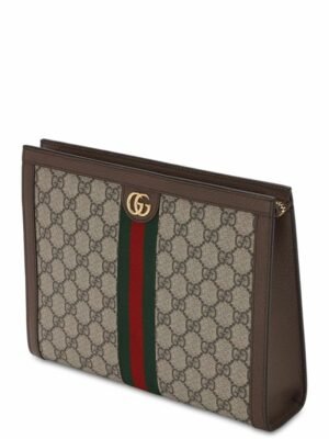 GUCCi GG Supreme Monogram Ophidia pouch clutch bag, + Brand Box , size 27*20  ..