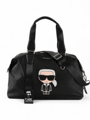 KARL LAGERFELD Nylon Duffle Black k , size 51*32 ..