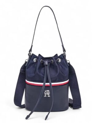 TOMMY HILFIGER  3 Way Bucket Bag navy blue , size 22*18