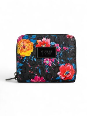 GUESS zip around wallet flowers print v16  + Brand box
