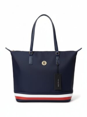 TOMMY HILFIGER Poppy Corp Tote Bag  ,  size 30*40 - كحلي