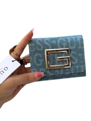 GUESS Denim wallet + Brand Box , size 14*10