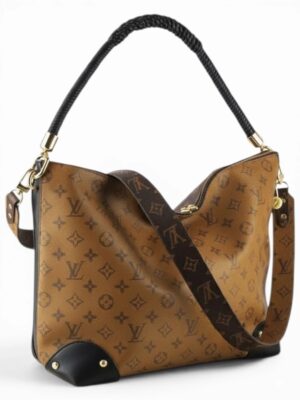 Louis Vuitton Artsy Reverse Monogram Triangle Softy  + Dust cover , size 43*31