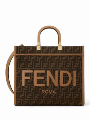 Fendi Medium Sunshine
Brown FF jacquard fabric shopper , size 36*31