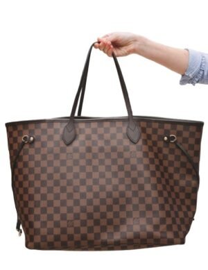  Louis Vuitton Neverfull GM Tote Damier Ebene, Size 55*32