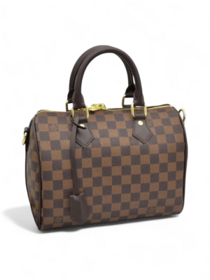 Louis Vuitton Damier ebeny speedy Bandouliere 25 Checkers   + Brand Box , Size 20*25