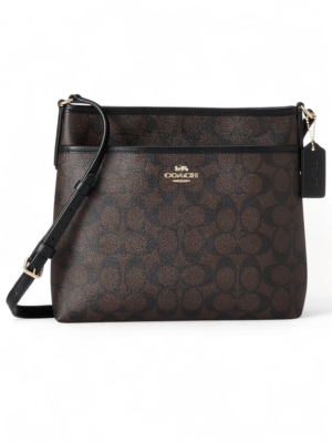 COACH File Crossbody In Signature Jacquard + Dust Cover ,  size 26*22