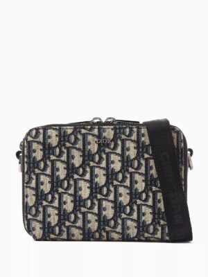 Christian Dior Zipped Pouch Oblique Jacquard Camera Bag + Brand  Box ,  Size 17*13 .. ofr