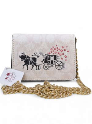 COACH Boxed Mini Wallet On A Chain  + Brand Box / size 13x9