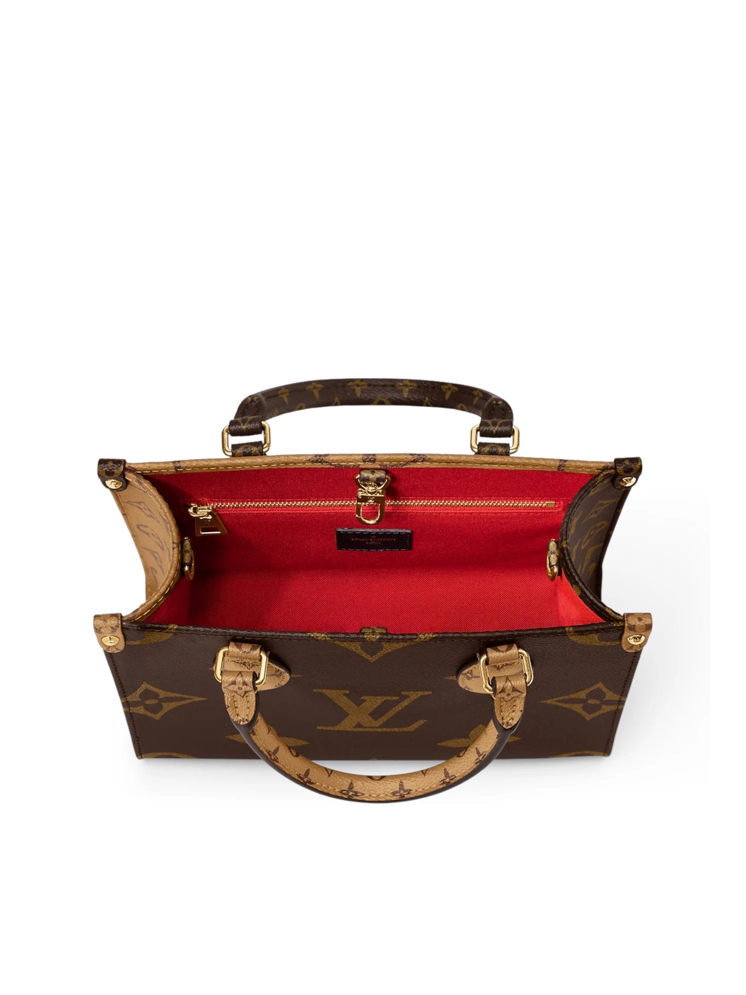 ⁦Louis Vuitton Monogram OnTheGo PM + Dust cover , Size 25*21⁩ - الصورة ⁦4⁩