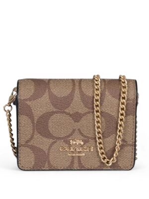COACH Boxed Mini Wallet On A Chain  + Brand Box , size 13*9cm..