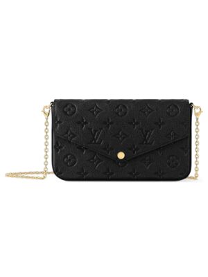 Louis Vuitton Felicie Pochette  Black  + Brand Box , size 20*10