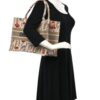 Christian Dior Canvas Embroidered Medium Hibiscus Book Tote Beige Multicolor

 , size 43x32 .. EID - Thumbnail Image 8