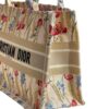 Christian Dior Canvas Embroidered Medium Hibiscus Book Tote Beige Multicolor

 , size 43x32 .. EID - Thumbnail Image 5