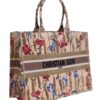 Christian Dior Canvas Embroidered Medium Hibiscus Book Tote Beige Multicolor

 , size 43x32 .. EID - Thumbnail Image 7