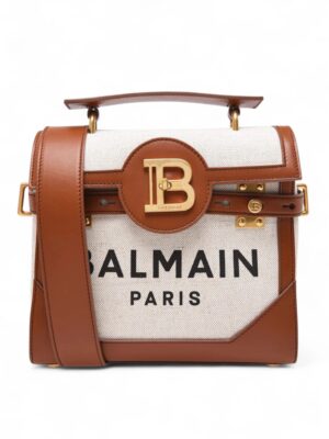 BALMAIN Bbuzz  Canvas Bag +  Brand Box  , size 20*26