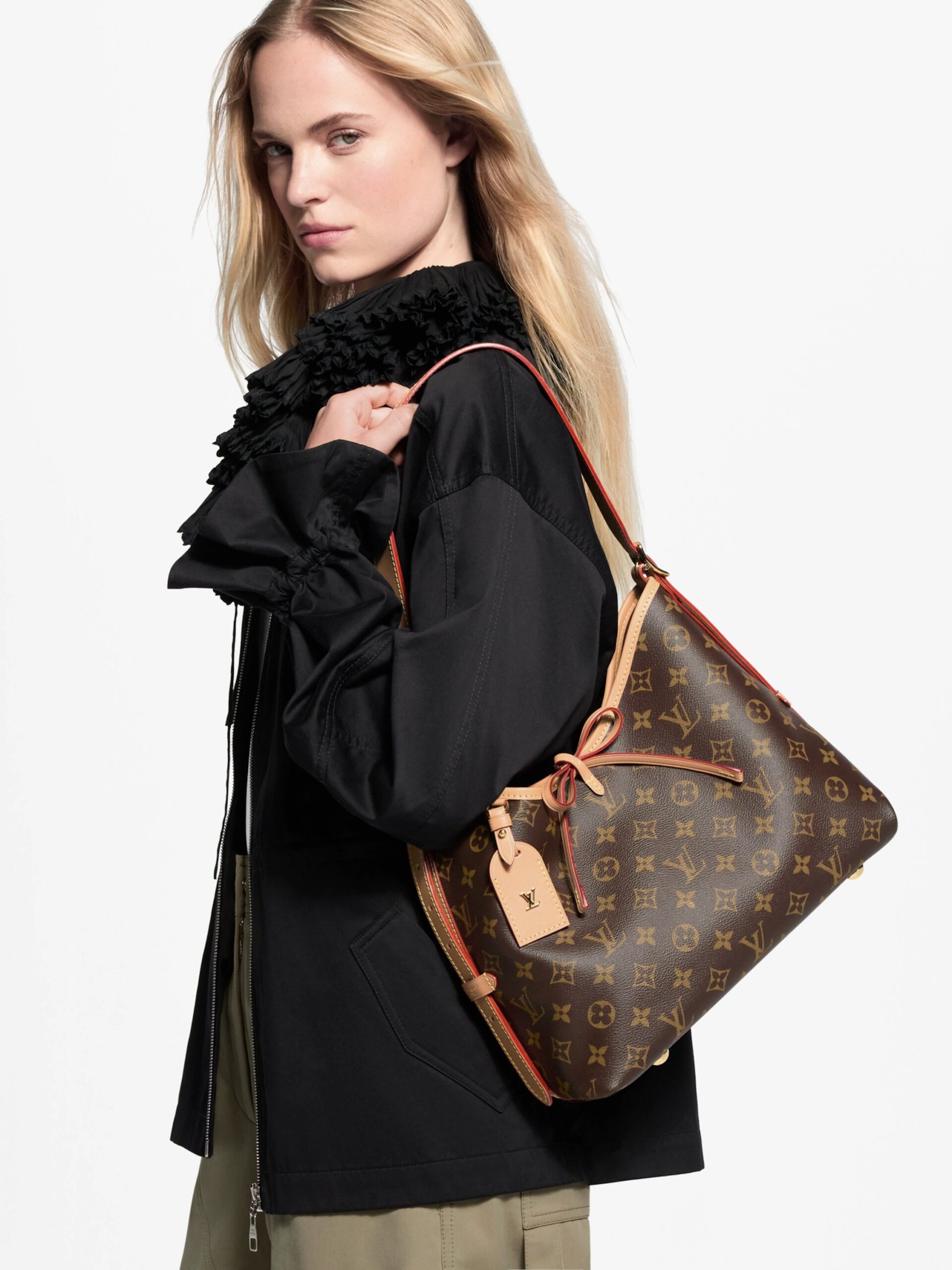 LOUIS VUITTON CarryAll Hobo Monogram PM + Dust Cover, size 29*24 - الصورة 11