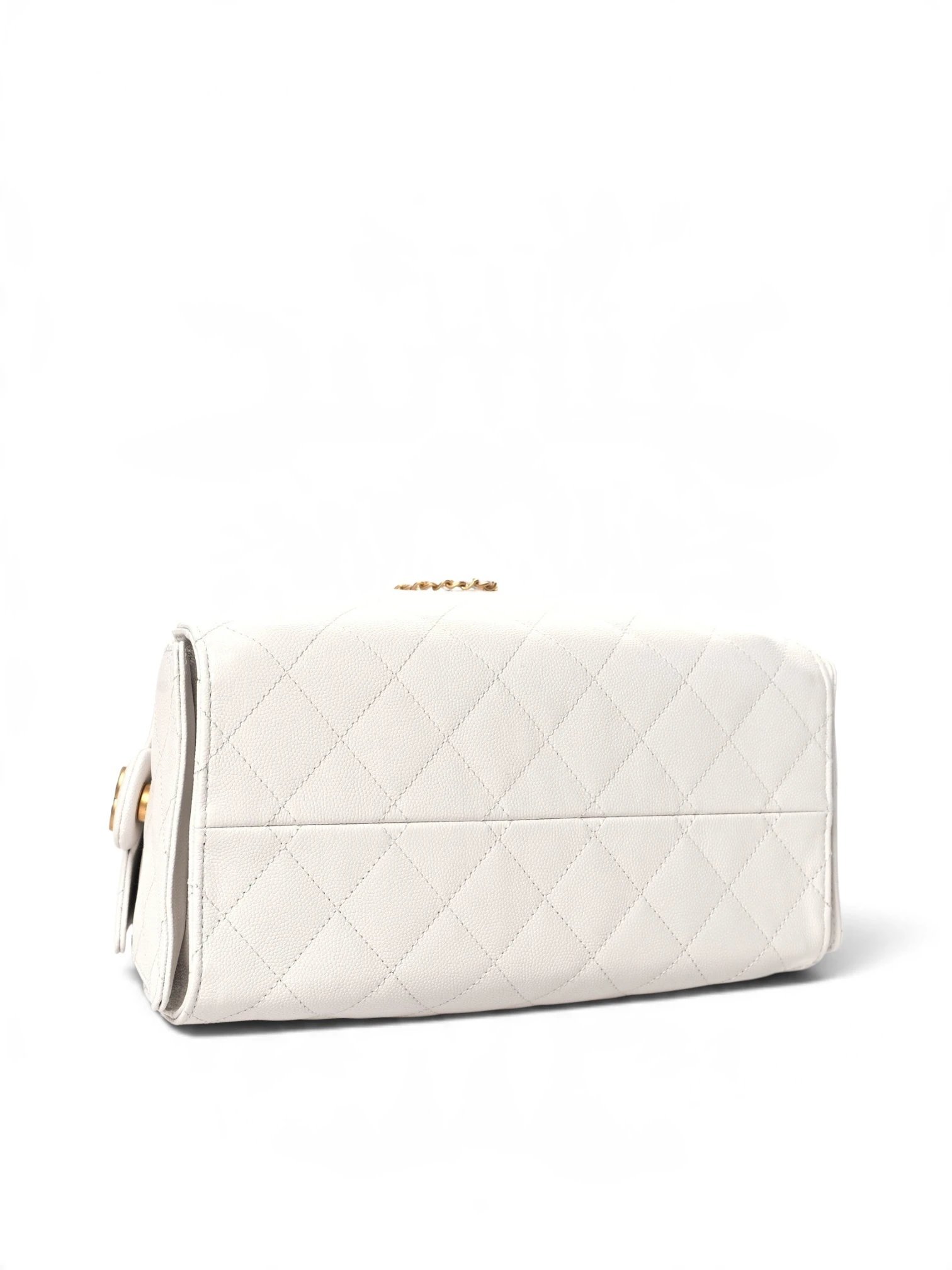 ⁦Chanel 25 Caviar leather   + Dust cover, size 30*27⁩ - الصورة ⁦7⁩