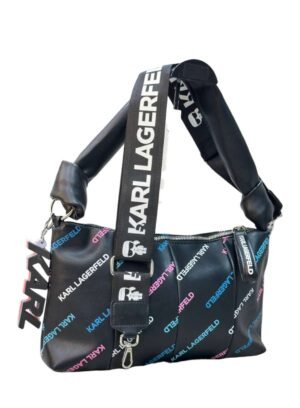 KARL LAGERFELD K/Knotted Bag in Recycled Leather,  size  35x20