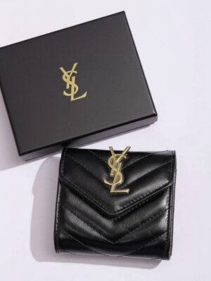 Saint Laurent Cassandre wallet  + Brand Box c , size 12*10