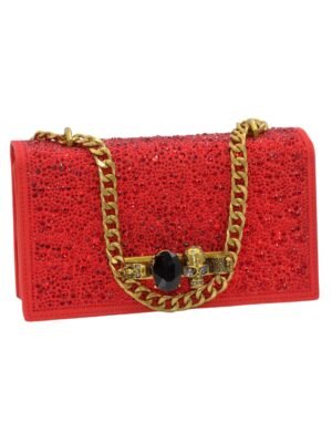 Alexander McQueen Rings Diamond  bag  + Brand Box , size 24x13