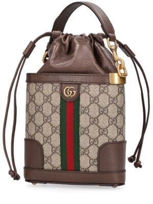 Gucci GG Supreme Canvas & Leather Bucket Bag

 + Brand Box , size 18x15