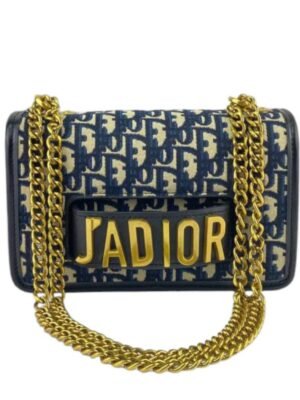 Christian Dior J ADIOR FLAP CANVAS GOLD HARDWARE  + Brand Box , size 22x14