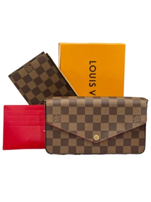 Louis Vuitton Felicie Pochette  (with inner card holder & pocket) + Brand Box - size 21x10 ..