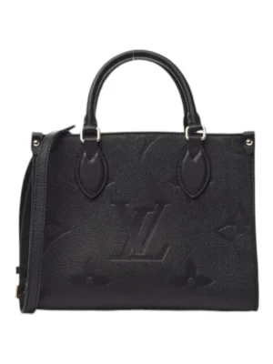 Louis Vuitton Empreinte Monogram Giant Onthego PM Black   , size  25x19