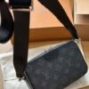 Louis Vuitton Monogram Eclipse Alpha Wearable , Mirror Original + Brand Box , size 19*12 - Thumbnail Image 10