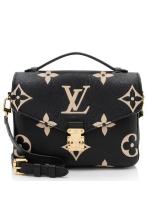 Louis Vuitton Giant Monogram Empreinte Pochette Metis  + Brand Box , size 25*19