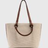 LOEWE Anagram Shoulder Tote Bag Canvas Beige , Mirror Original , (size 29*21) - Thumbnail Image 4