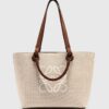 LOEWE Anagram Shoulder Tote Bag Canvas Beige , Mirror Original , (size 29*21) - Thumbnail Image 2