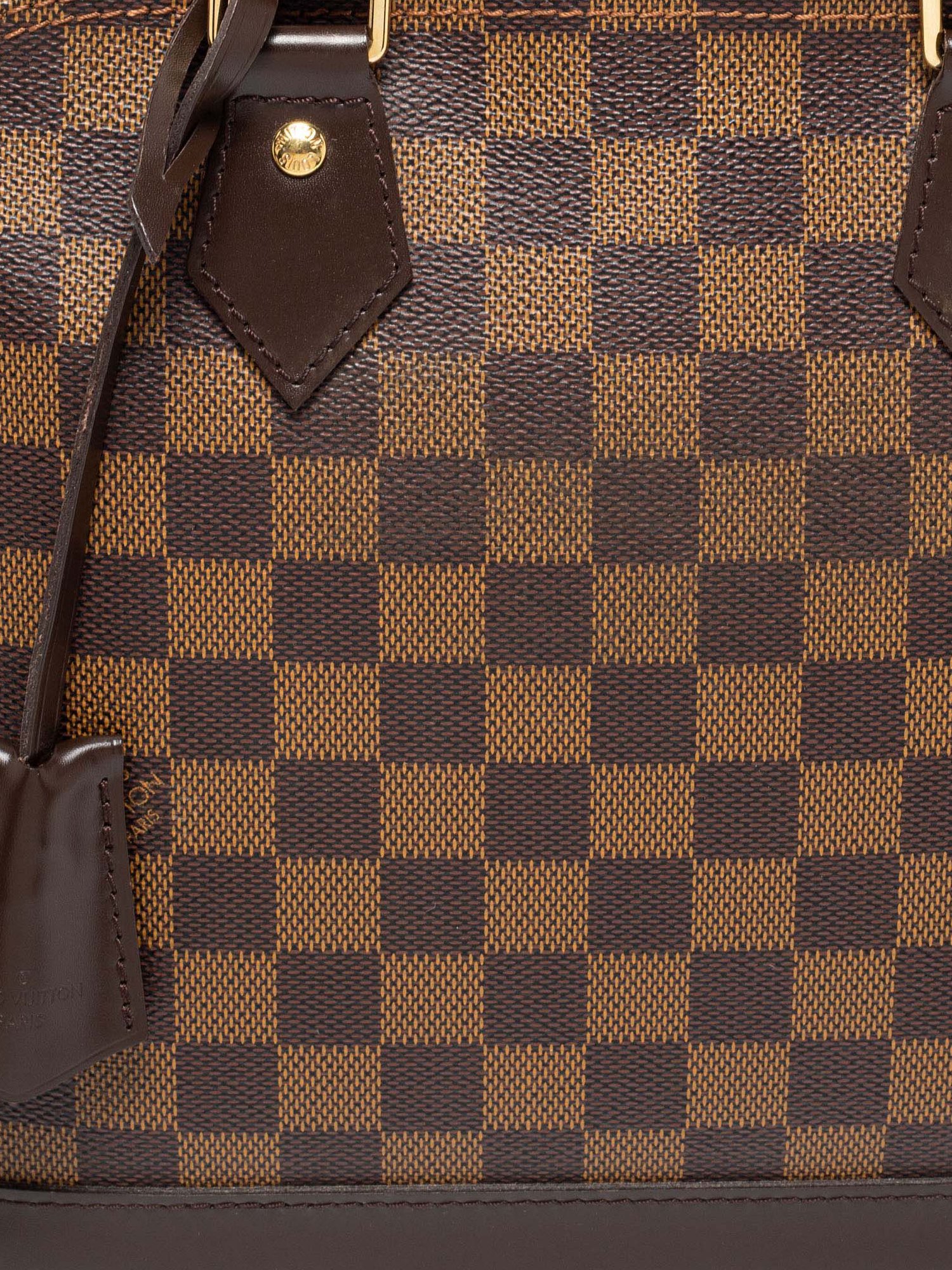 ⁦Louis Vuitton Damier Ebene Canvas Alma PM 
+  Brand Box , size  30*22⁩ - الصورة ⁦4⁩