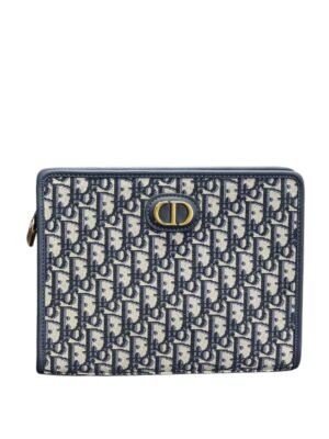 Christian Dior Clutch - color navy blue  + Brand Box, size 27*20