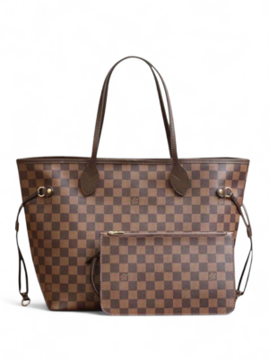 Louis Vuitton Damier ebeny Neverfull MM + Dust Cover . Size 31*28