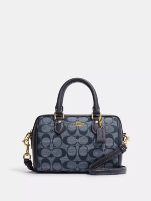 Coach Mini Rowan Crossbody In Signature Chambray  + Brand Box , size small 17*12cm