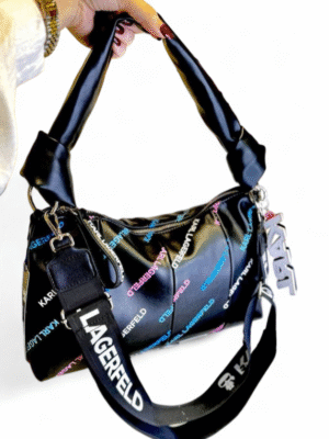 KARL LAGERFELD K Knotted Bag in Recycled Leather,  size  35x20