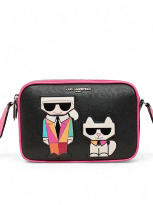 KARL LAGERFELD Embellished  Maybelle Camera Crossbody Bag + Brand Box size 24*17