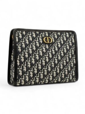 Christian Dior Clutch Oblique 30 Montaigne Pouch  + Brand Box , size 27*20
