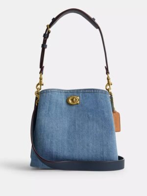 COACH Willow Bucket Bag Denim + Brand Box , size 23*21 R