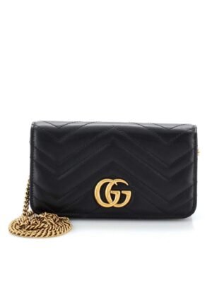 GUCCi Mini GG Mini Marmont  matelasse Chain Flap Vintage  + Brand Box , size 19*11 ..R