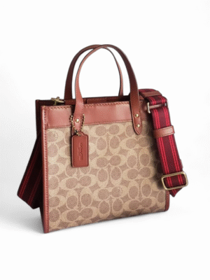 COACH Field Tote 22 With Horse And Carriage Print  + Brand Box , size 23*22