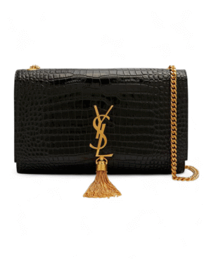Saint Laurent kate Woc Calfskin Crocodile Embossed  + Brand Box , size 23*14