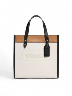 Coach Restored Field Tote 22  In Colorblock With Coach Badge  ,  size 22*20