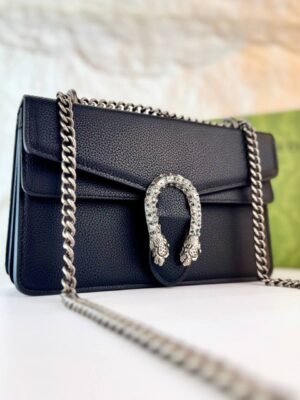 Gucci Dionysus  + Brand Box , size 25*15 - اسود