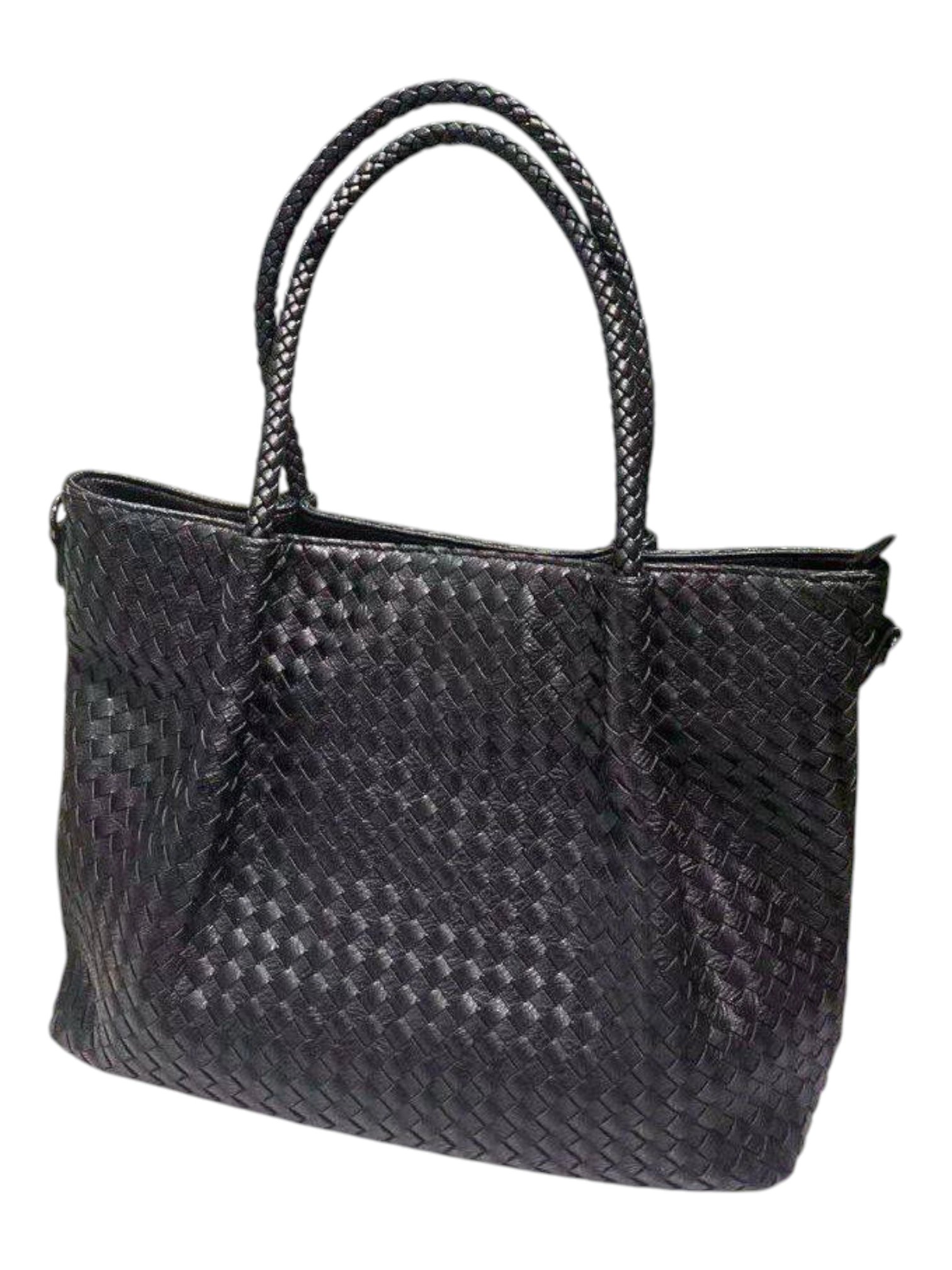 ⁦Vintage Bottega Veneta Intrecciato Nappa Tote   , size 45*28 bn⁩ - الصورة ⁦8⁩
